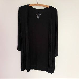 American Eagle Soft & Sexy Black Buttoned Cardigan